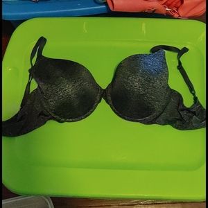 Victoria's Secret uplift semi demi bra 36D, black